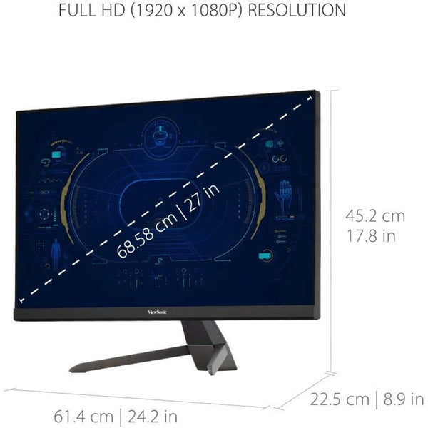 Viewsonic 27" Display, MVA Panel, 1920 x 1080 Resolution