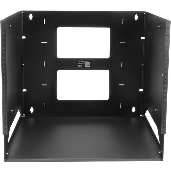 StarTech.com 8U Wallmount Server Rack with Built-in Shelf - Solid Steel - Adjustable Depth 12in to 18in