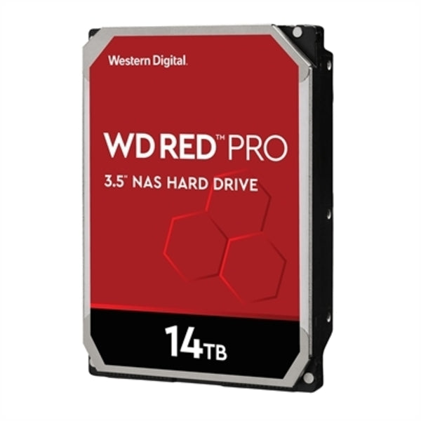 Western Digital Red Pro WD141KFGX 14 TB Hard Drive - 3.5" Internal - SATA (SATA/600) - Conventional Magnetic Recording (CMR) Method