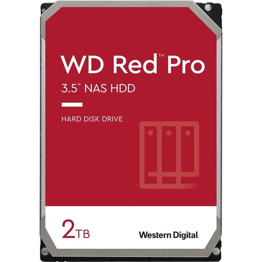 Western Digital Red Pro WD2002FFSX 2 TB Hard Drive - 3.5" Internal - SATA (SATA/600) - Conventional Magnetic Recording (CMR) Method