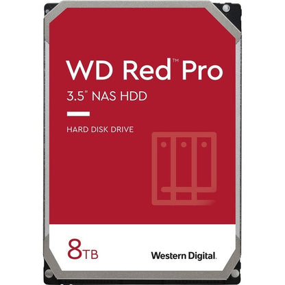 Western Digital Red Pro WD8003FFBX 8 TB Hard Drive - 3.5" Internal - SATA (SATA/600) - Conventional Magnetic Recording (CMR) Method