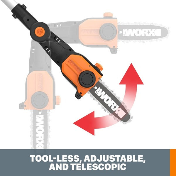 Worx 20V Power Share 8" Pole SAW W/ Auto Tension