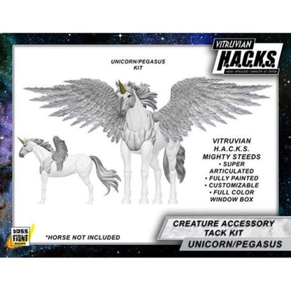 Vitruvian H.A.C.K.S. Mighty Steeds Bright Pegasus and Unicorn Creature Kit