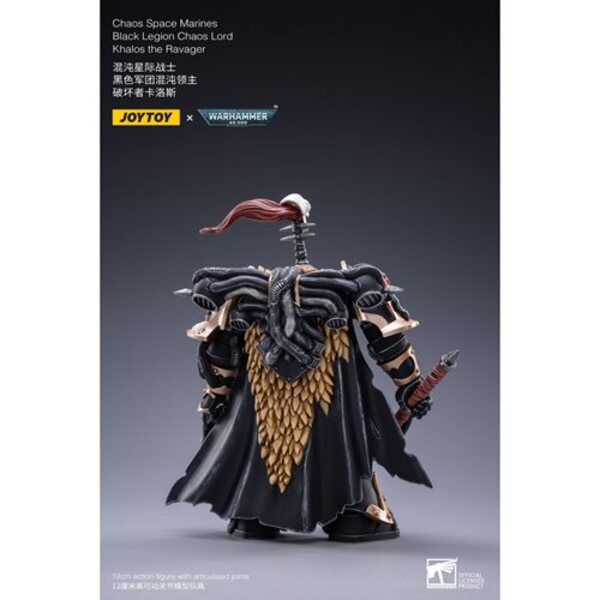 Joy Toy Warhammer 40,000 Chaos Space Marines Black Legion Chaos Lord Khalos the Ravager 1:18 Scale Action Figure