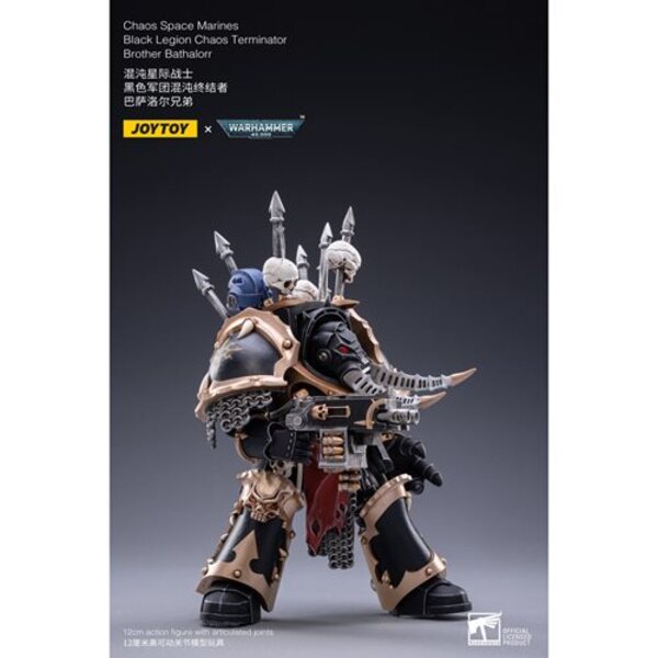 Joy Toy Warhammer 40,000 Chaos Space Marines Black Legion Chaos Terminator Brother Bathalorr 1:18 Scale Action Figure