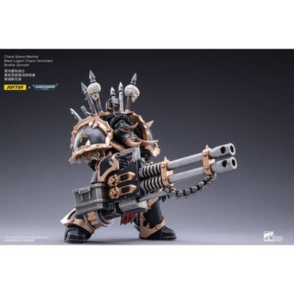 Joy Toy Warhammer 40,000 Chaos Space Marines Black Legion Chaos Terminator Brother Gornoth 1:18 Scale Action Figure