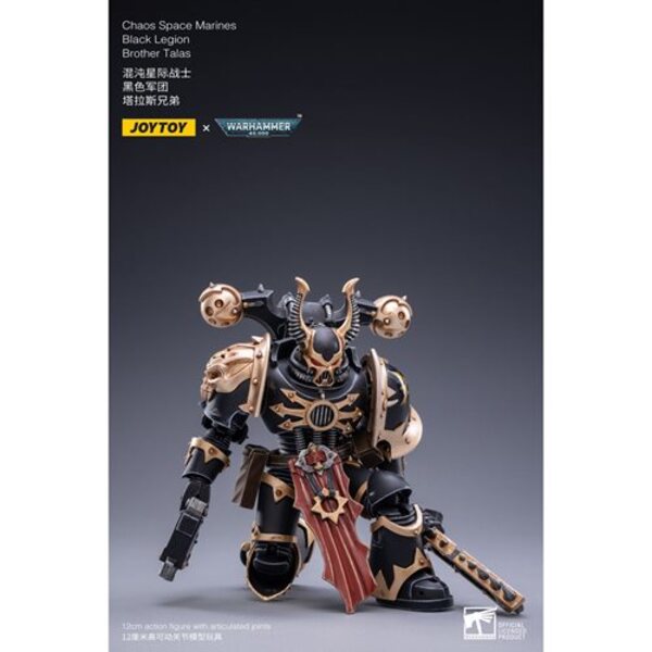 Joy Toy Warhammer 40,000 Chaos Space Marines Black Legion Brother Talas 1:18 Scale Action Figure