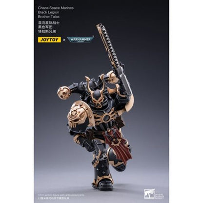 Joy Toy Warhammer 40,000 Chaos Space Marines Black Legion Brother Talas 1:18 Scale Action Figure