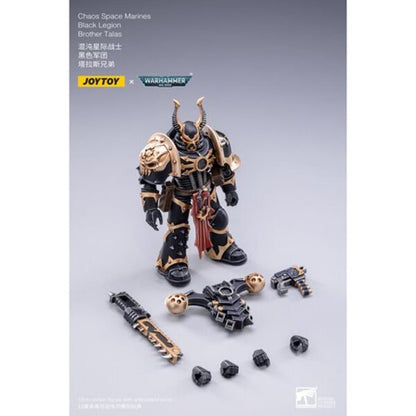 Joy Toy Warhammer 40,000 Chaos Space Marines Black Legion Brother Talas 1:18 Scale Action Figure