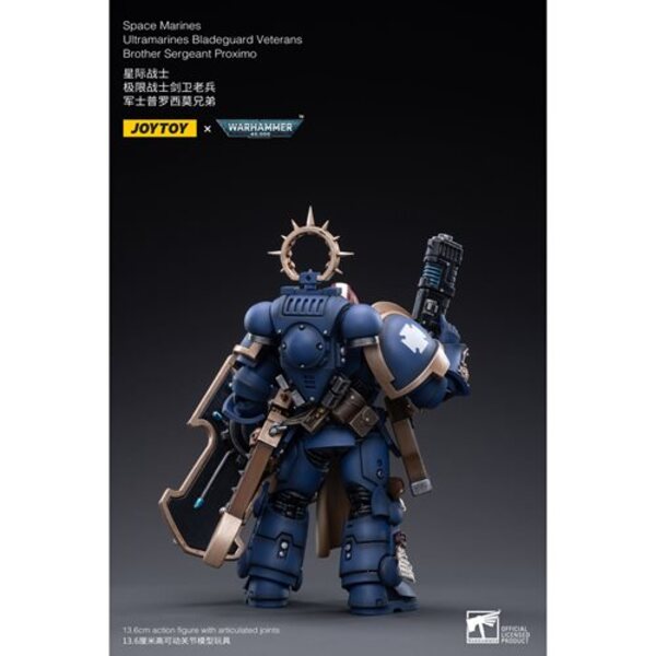 Joy Toy Warhammer 40,000 Ultramarines Bladeguard Veterans Brother Sergeant Proximo 1:18 Scale Action Figure