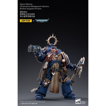 Joy Toy Warhammer 40,000 Ultramarines Bladeguard Veterans Brother Sergeant Proximo 1:18 Scale Action Figure