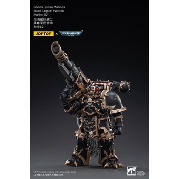 Joy Toy Warhammer 40,000 Chaos Space Marines Black Legion Havocs Marine 02 1:18 Scale Action Figure