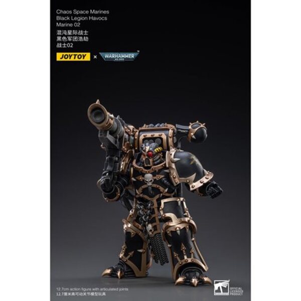 Joy Toy Warhammer 40,000 Chaos Space Marines Black Legion Havocs Marine 02 1:18 Scale Action Figure