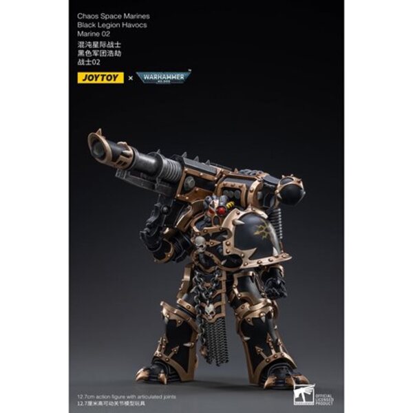 Joy Toy Warhammer 40,000 Chaos Space Marines Black Legion Havocs Marine 02 1:18 Scale Action Figure