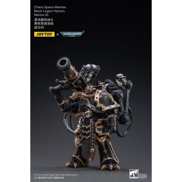 Joy Toy Warhammer 40,000 Chaos Space Marines Black Legion Havocs Marine 05 1:18 Scale Action Figure