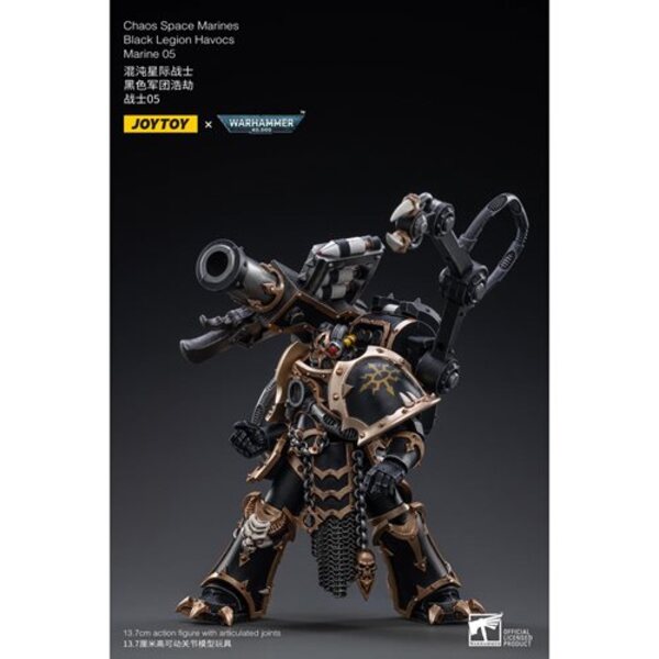 Joy Toy Warhammer 40,000 Chaos Space Marines Black Legion Havocs Marine 05 1:18 Scale Action Figure