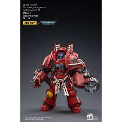 Joy Toy Warhammer 40,000 Space Marines Blood Angels Aggressor Brother Marine 04 1:18 Scale Action Figure