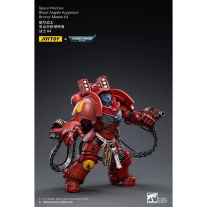 Joy Toy Warhammer 40,000 Space Marines Blood Angels Aggressor Brother Marine 04 1:18 Scale Action Figure