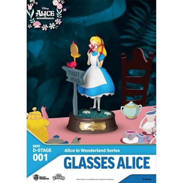 Alice in Wonderland Mini D-Stage 001 4-Inch Statue Set of 6