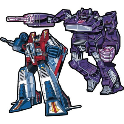 Transformers Shockwave and Starscream Retro Enamel Pin Set