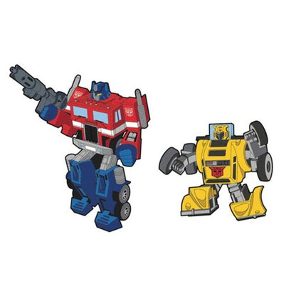 Transformers Optimus Prime and Bumblebee Retro Pin 2-Pack Set