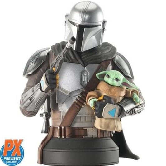 Star Wars: The Mandalorian with Grogu 1:6 Scale Mini-Bust - Previews Exclusive