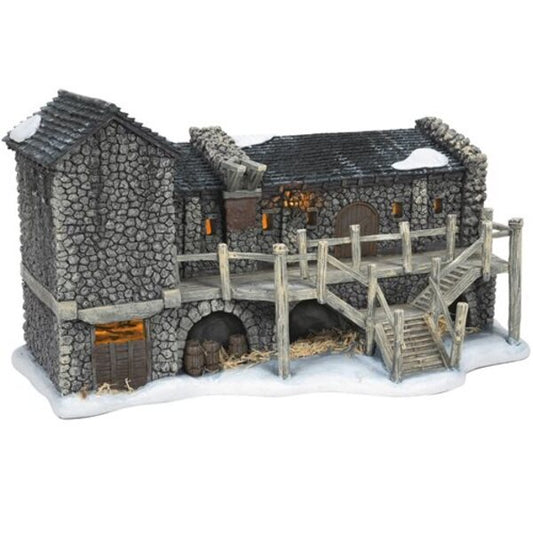 Game of Thrones Village Castle Black Light-Up Statue