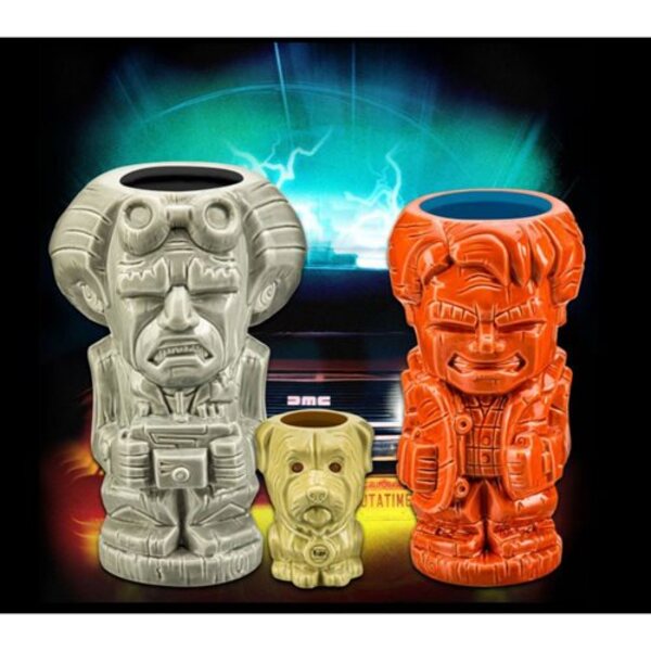 Back To The Future Tiki Mugs Set of 3