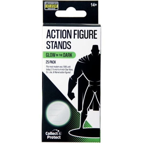 Action Figure Stands 25-Pack - Glow-in-the-Dark