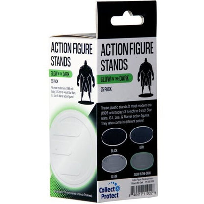 Action Figure Stands 25-Pack - Glow-in-the-Dark