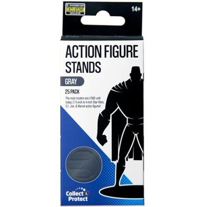 Action Figure Stands 25-Pack - Gray