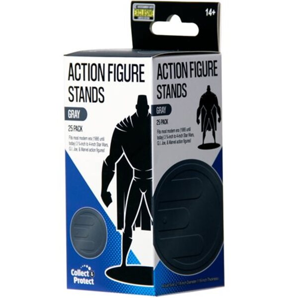 Action Figure Stands 25-Pack - Gray