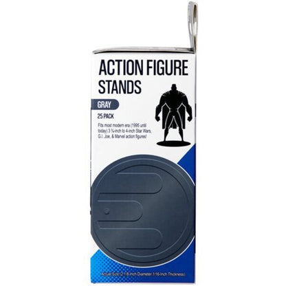 Action Figure Stands 25-Pack - Gray