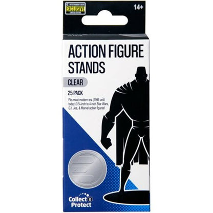 Action Figure Stands 25-Pack - Clear