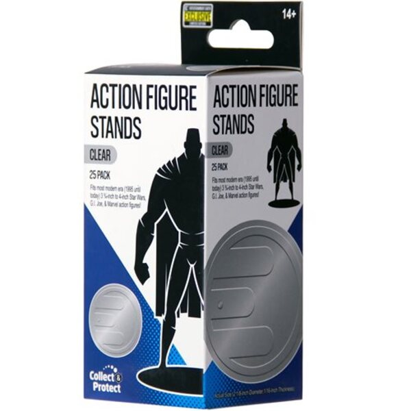 Action Figure Stands 25-Pack - Clear