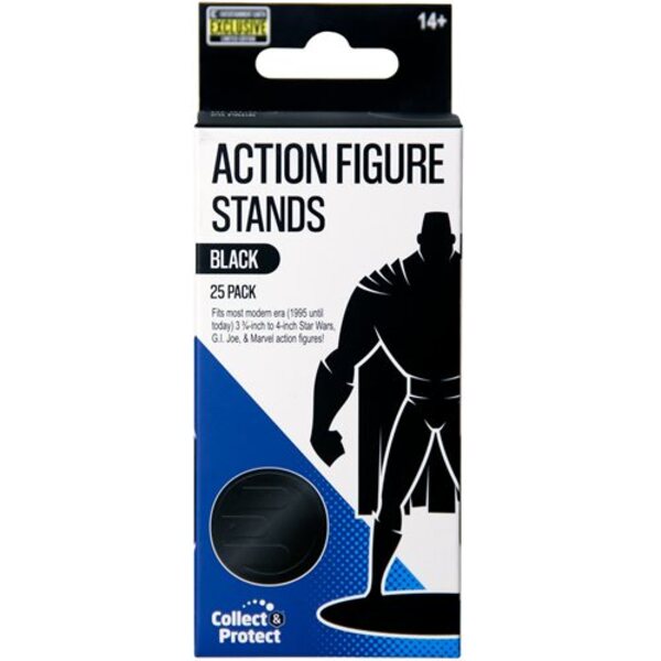 Action Figure Stands 25-Pack - Black