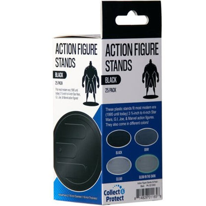 Action Figure Stands 25-Pack - Black