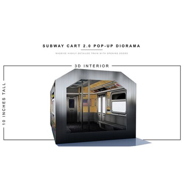 Subway Cart 2.0 Pop-Up 1:12 Scale Diorama