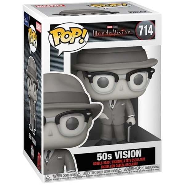 WandaVision 50's Vision Black &amp; White Pop! Vinyl Figure