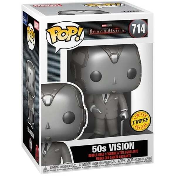 WandaVision 50's Vision Black &amp; White Pop! Vinyl Figure