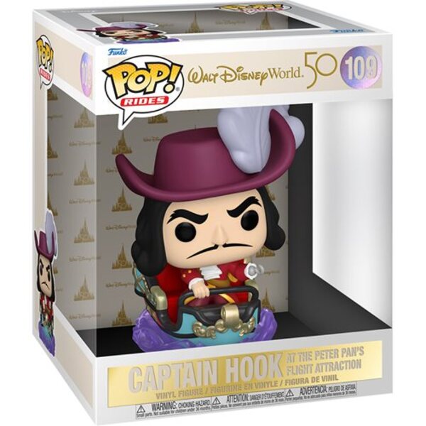 Walt Disney World 50th Anniversary Captain Hook on Peter Pan's Flight Ride Pop! Vinyl Vehicle