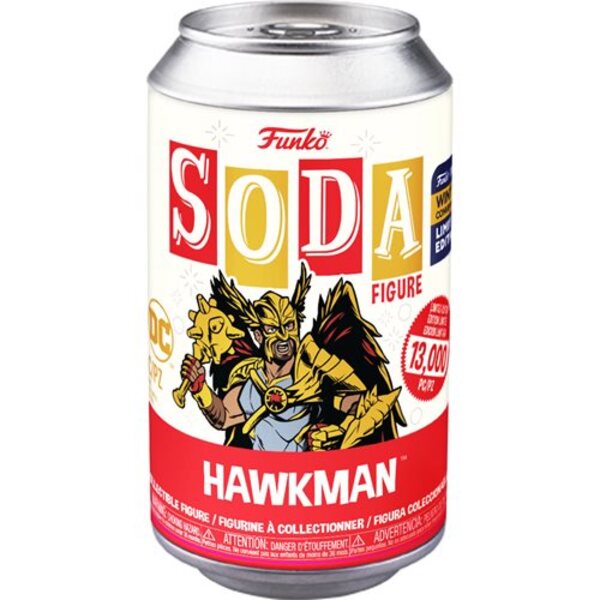 Black Adam Hawkman Vinyl Soda Figure - 2022 Convention Exclusive