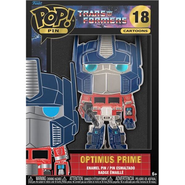 Transformers Optimus Prime Large Enamel Pop! Pin