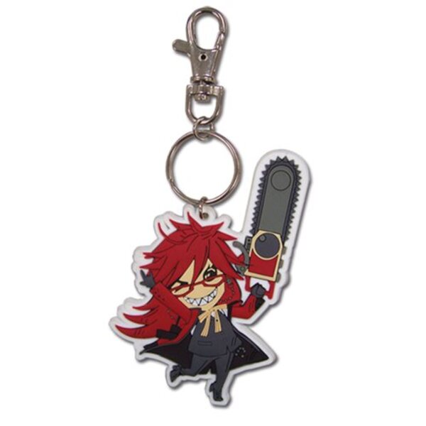 Black Butler Grelle PVC Key Chain