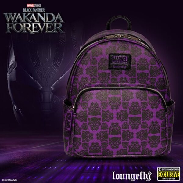 Black Panther Wakanda Forever Mini-Backpack - Entertainment Earth Exclusive