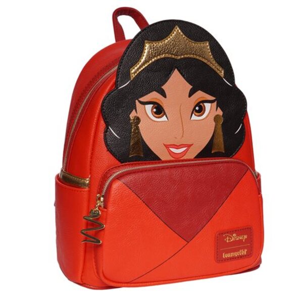 Aladdin Princess Jasmine Red Outfit Cosplay Mini-Backpack - Entertainment Earth Exclusive