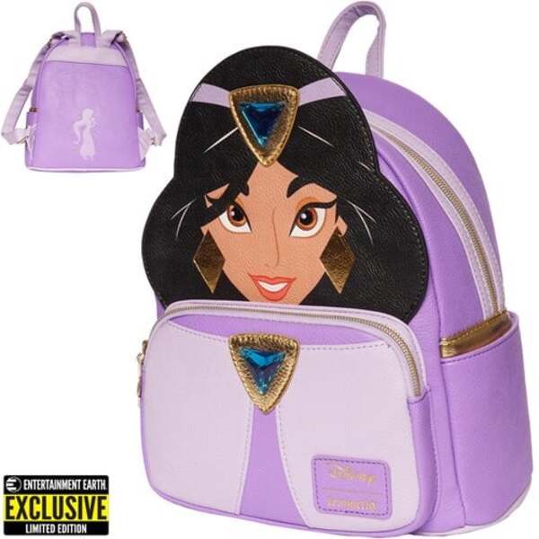 Aladdin Princess Jasmine Purple Outfit Cosplay Mini-Backpack - Entertainment Earth Exclusive