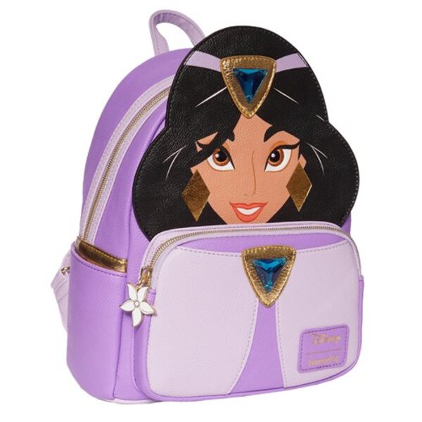 Aladdin Princess Jasmine Purple Outfit Cosplay Mini-Backpack - Entertainment Earth Exclusive