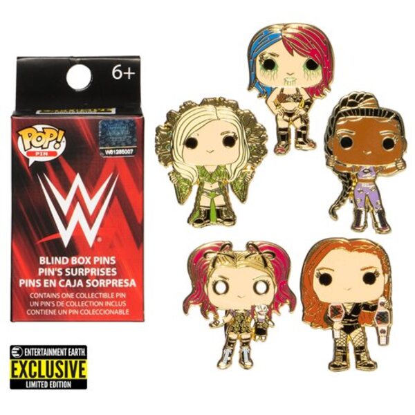 WWE Women Superstars Pop! by Loungefly Enamel Pins Case of 12 - Entertainment Earth Exclusive