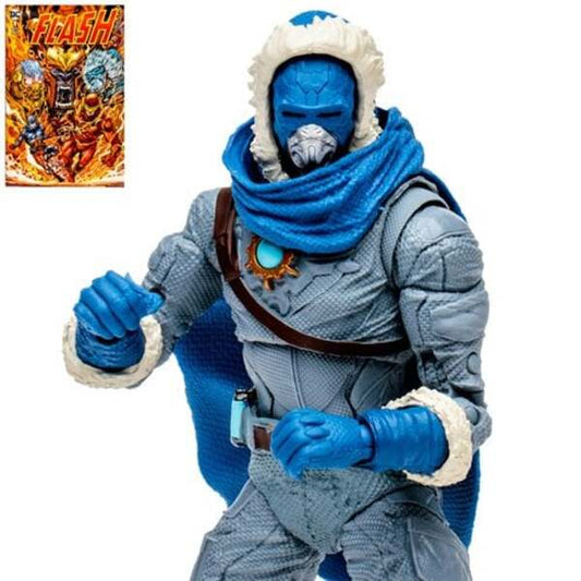 The Flash Captain Cold Page Punchers 7-Inch Scale Action Figure with The Flash Comic Book